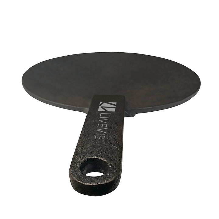Cast Iron Roti Tawa for Cooking, Pre-SeasonedTawa Pan with 5.5 Inch Handle, Heavy Duty Dosa, Chapati, Roti Maker, 10 Inch