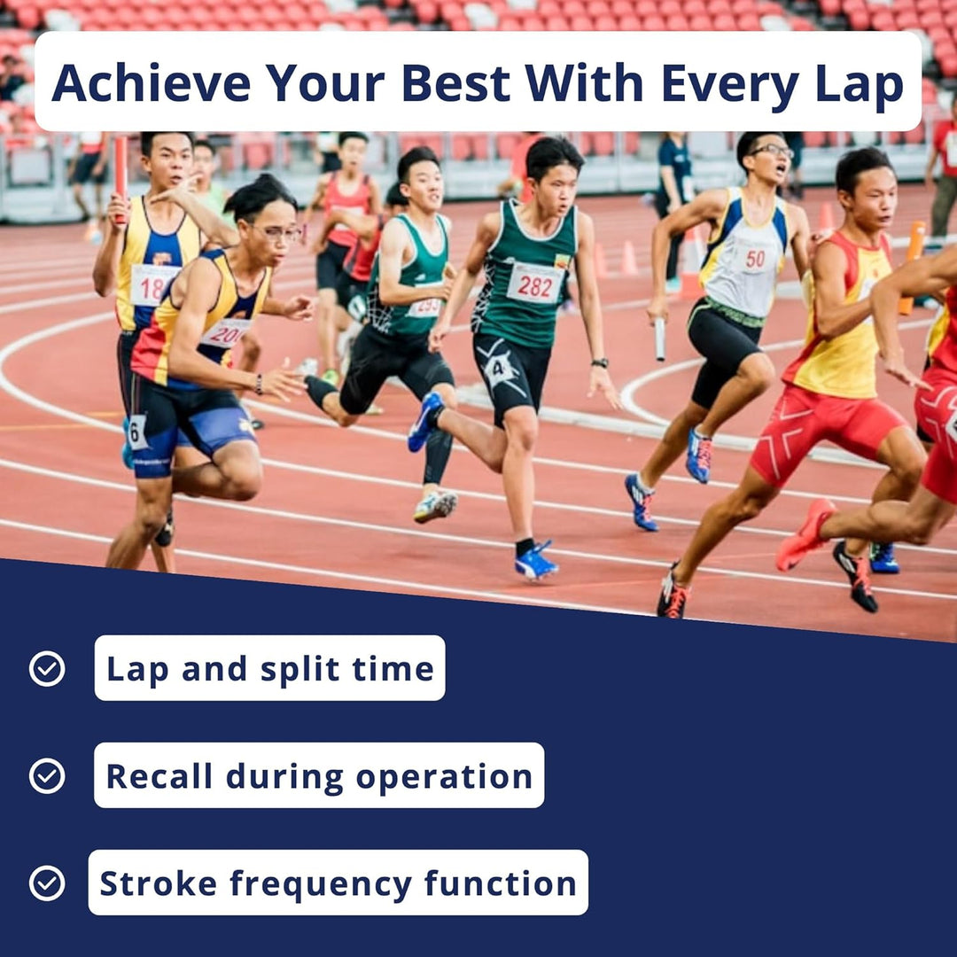Ultrak 100 Lap Memory Timer - Black, Countdown &amp; Split Timer