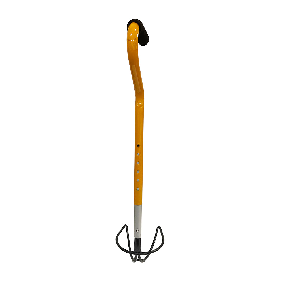 Ultimate Shotput &amp; Hammer Retrieving Tool, Adjustable 6 Heights (24inch-29inch), Sturdy Steel, Deep Cup for Secure Pick-Up, Ergonomic Foam Handle, Ideal for Track &amp; Field Athletes &amp; Coaches