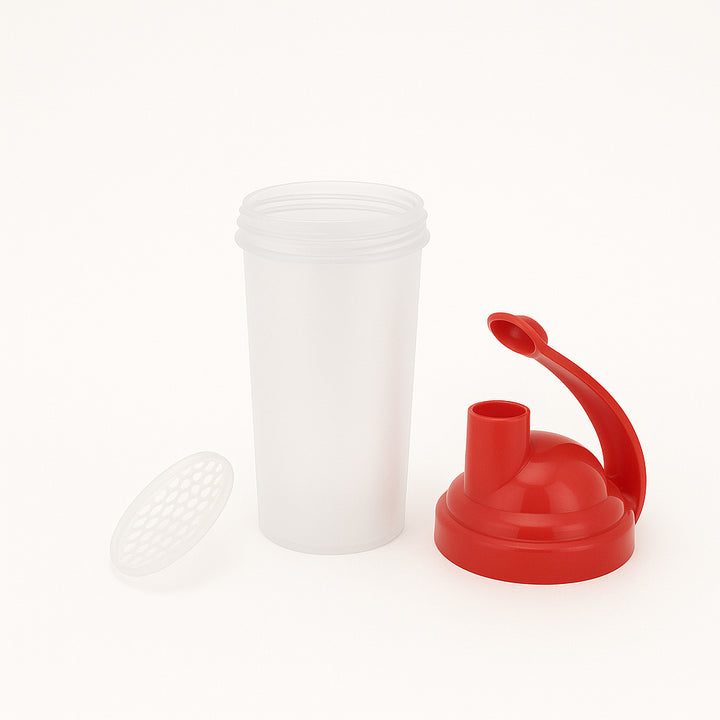 Amber Fight Gear Shaker Bottle with Cyclone Cap - BPA-Free, Durable, Leak-Proof, Easy Clean, Portable Protein Mixer for Gym, Sports, Supplements - Red