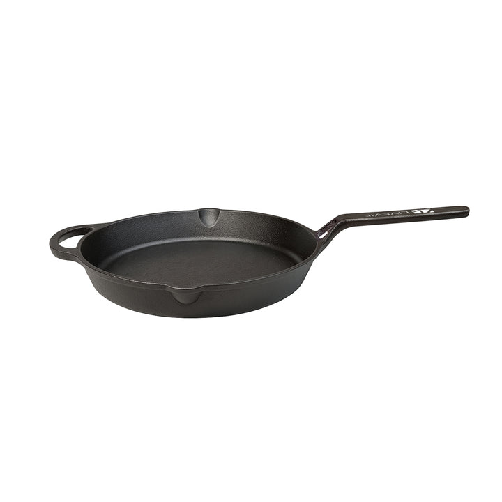 Cast Iron Handle Tawa with Long Handle, Shallow Frying Pan for Roti, Dosa, Pancakes Pre-Seasoned Heavy-Duty Skillet for Gas,&amp; Outdoor Cooking ? 10 Inch