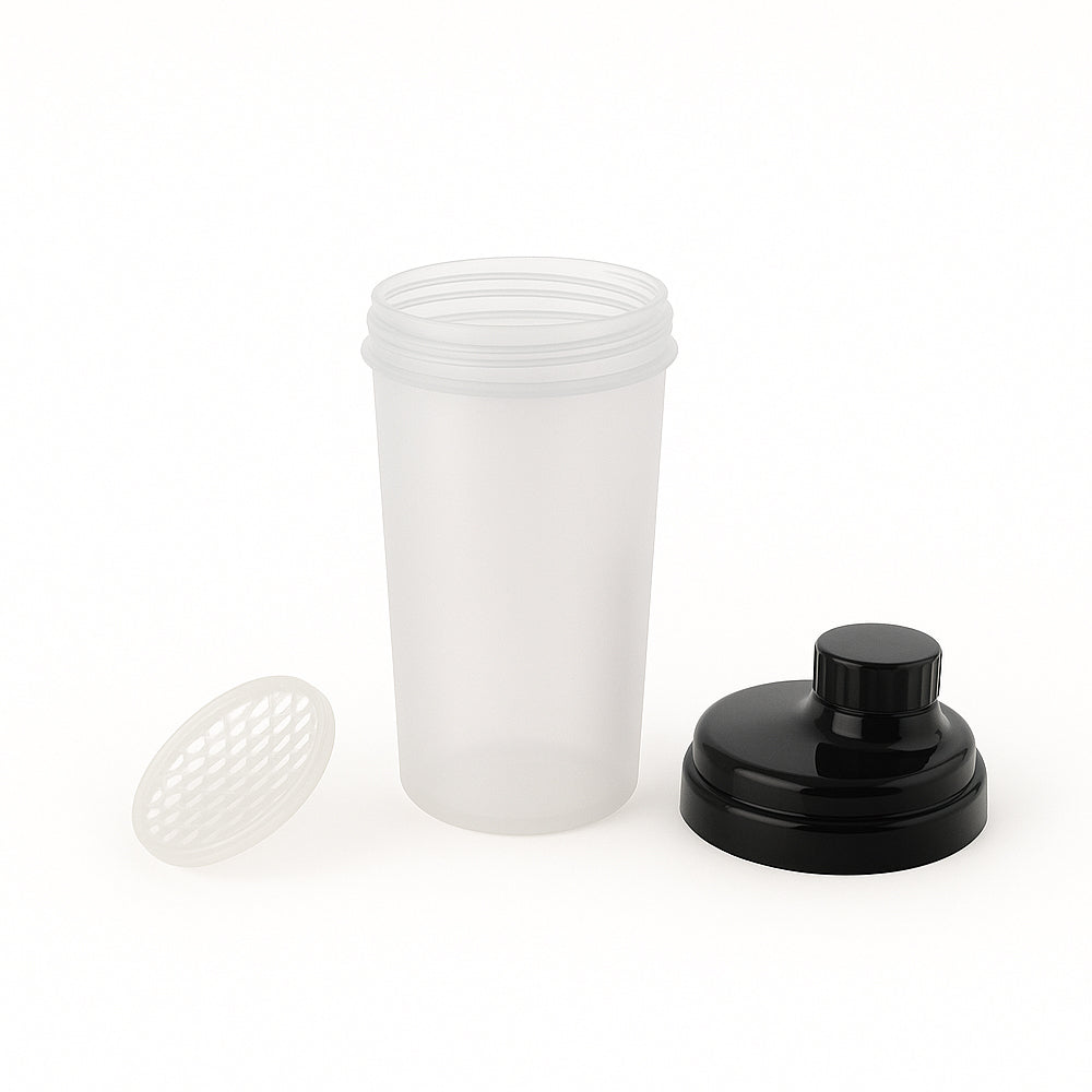 Amber Fight Gear The Ultimate Shaker With Cap No. 4, Smooth Supplement Mixing, Convenient Storage, Efficient Lump-Breaking Net, and Durable Design, Black