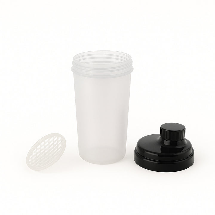 Amber Fight Gear The Ultimate Shaker With Cap No. 4, Smooth Supplement Mixing, Convenient Storage, Efficient Lump-Breaking Net, and Durable Design, Black