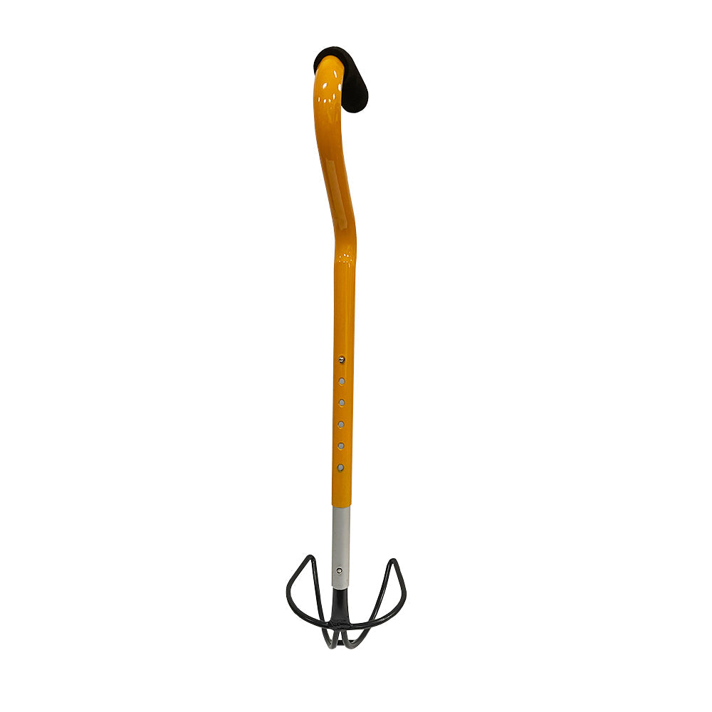 Ultimate Shotput &amp; Hammer Retrieving Tool, Adjustable 6 Heights (24inch-29inch), Sturdy Steel, Deep Cup for Secure Pick-Up, Ergonomic Foam Handle, Ideal for Track &amp; Field Athletes &amp; Coaches