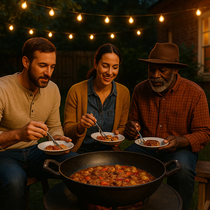 Cast Iron Deep Kadai Wok with Dual Handles, Heavy-Duty Cooking Pot for Deep Frying, Stir-Frying, Curries ? Gas, Grill &amp; Open Flame Compatible