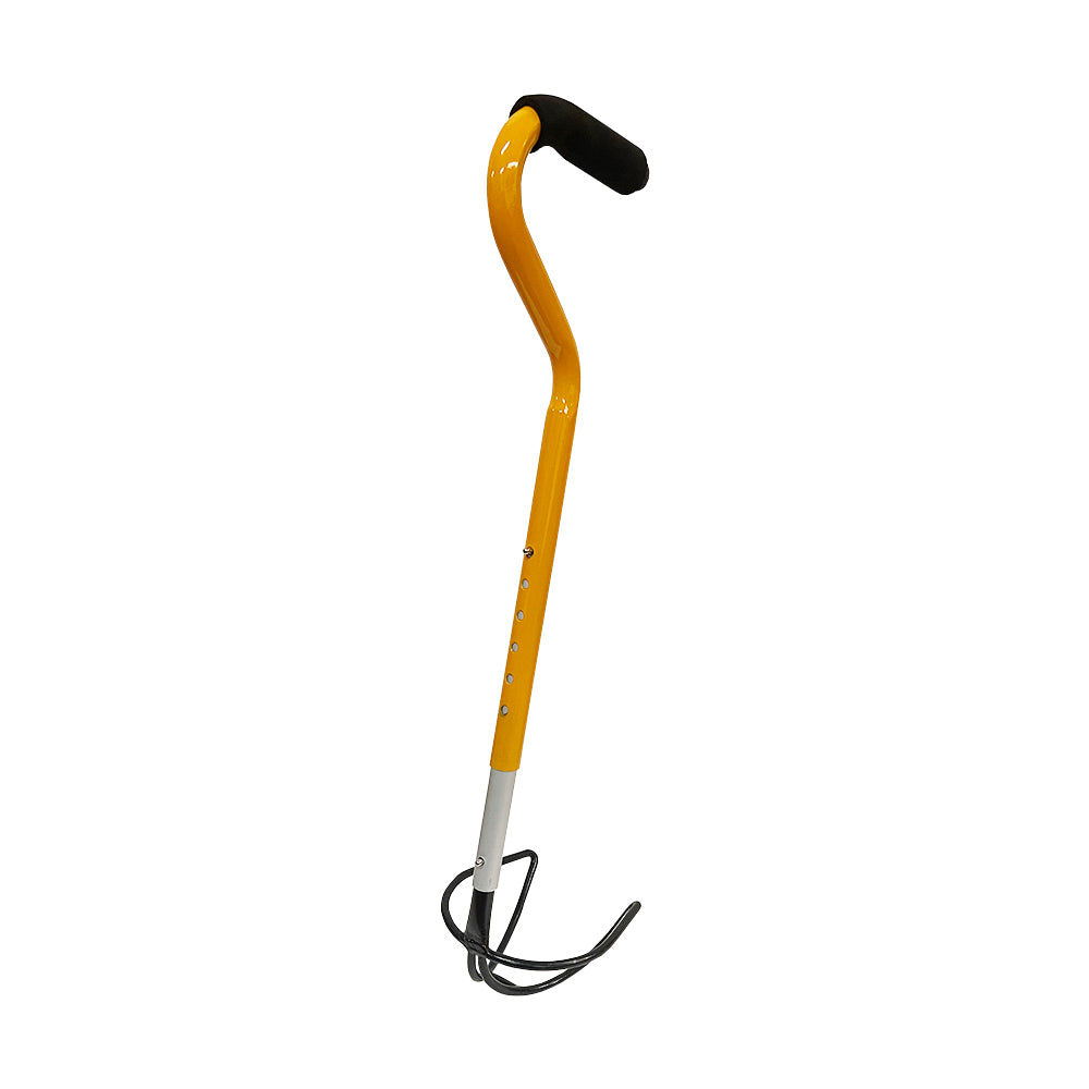 Ultimate Shotput &amp; Hammer Retrieving Tool, Adjustable 6 Heights (24inch-29inch), Sturdy Steel, Deep Cup for Secure Pick-Up, Ergonomic Foam Handle, Ideal for Track &amp; Field Athletes &amp; Coaches