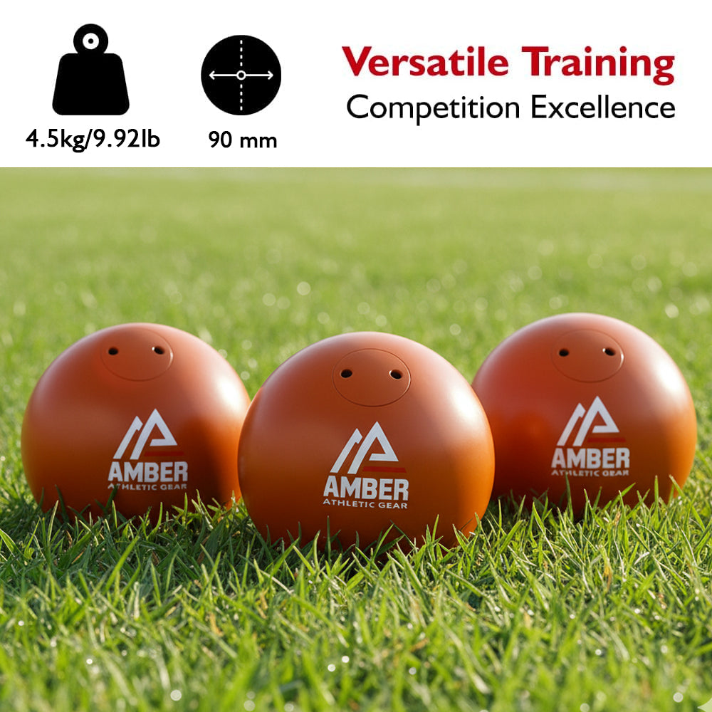 Amber Fight Gear Precision Performance Iron Shot Put Versatile Training and Competition Excellence with Sturdy Cast Iron Build and Durable Polyurethane Coating
