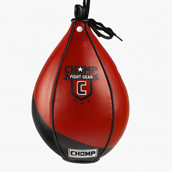 Ultimate Precision Pro Leather Speed Bag for MMA, Muay Thai, Boxing, and Fitness Training ? Durable with Triple-Stitched Seams, 7 inch