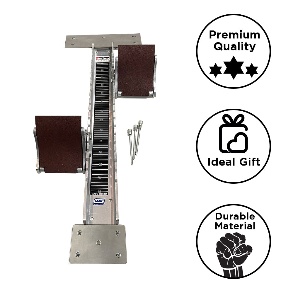 Olympus IAAF Certified Starting Block, Durable Aluminum Construction, Adjustable Pedal Angles, Rust-Proof Steel Channel, Firm Track Grip, and Professional Quality for Optimal Speed and Stability