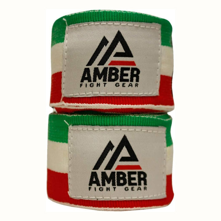 Amber Fight Gear Semi Elastic Professional Hand Wraps with Hook and Loop Closure for Boxing Kickboxing Muay Thai MMA for Men and Women