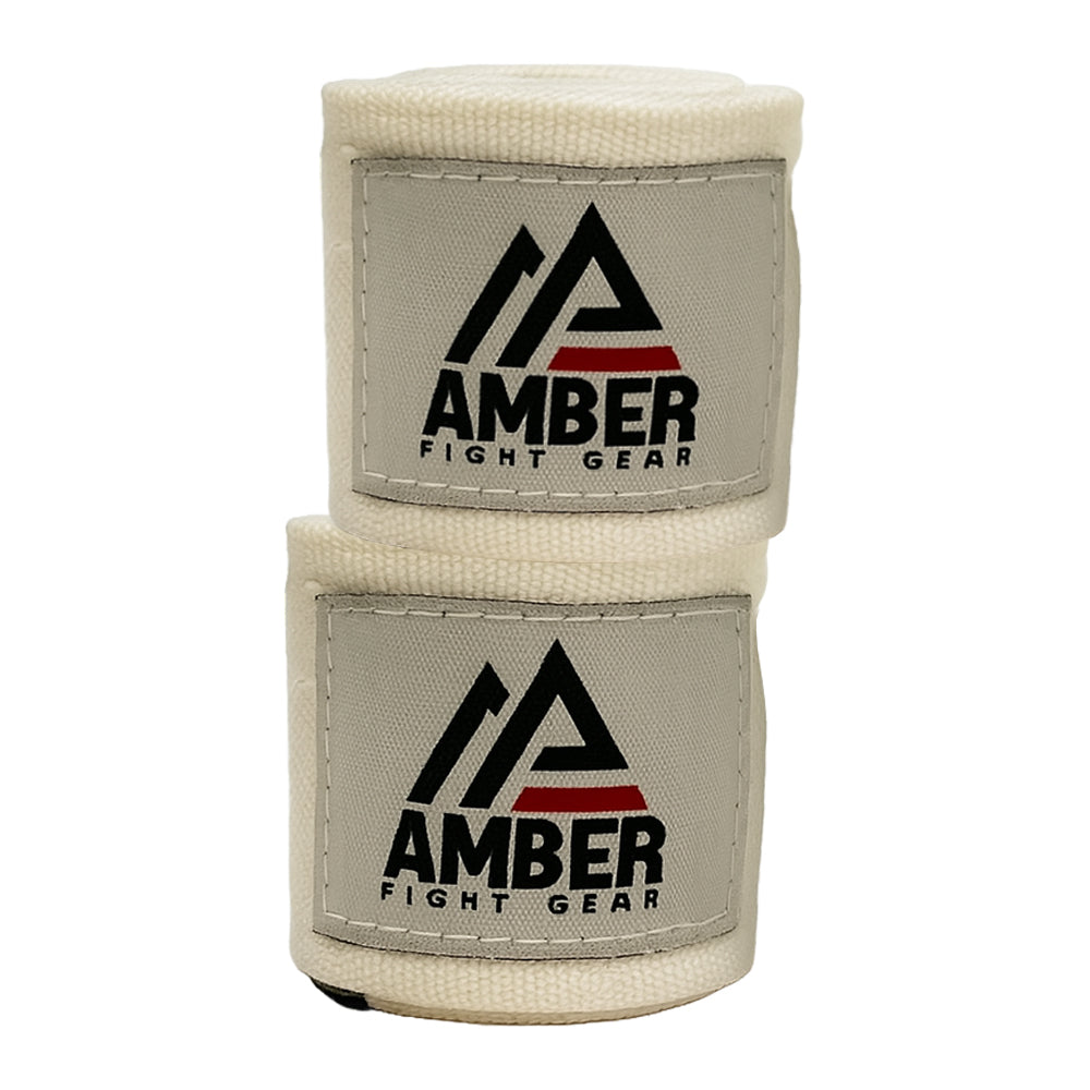 Amber Fight Gear Semi Elastic Professional Hand Wraps with Hook and Loop Closure for Boxing Kickboxing Muay Thai MMA for Men and Women