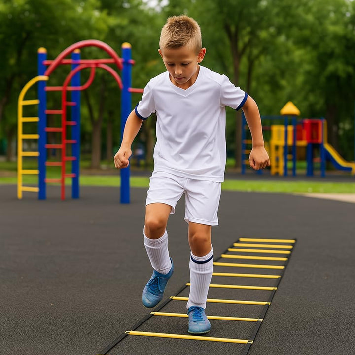 Feet Speed and Agility Training Ladder for High-Intensity Training in Boxing, Soccer, Football, Lacrosse, and Ice Hockey - Improve Your Footwork and Coordination