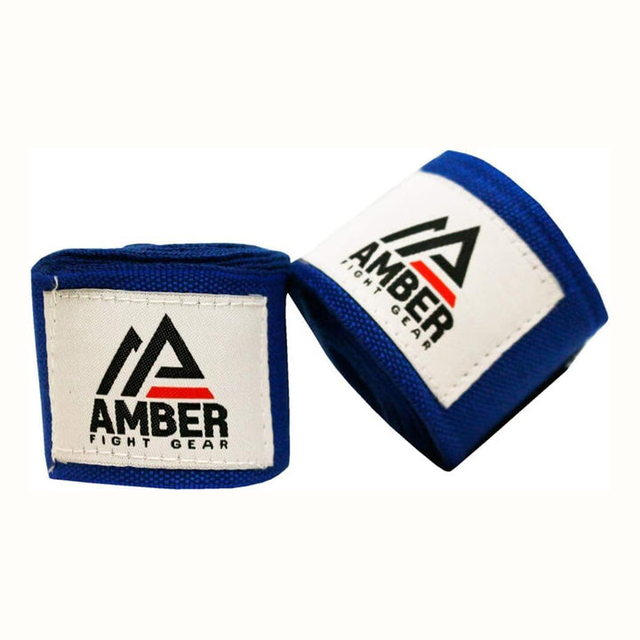 Amber Fight Gear Semi Elastic Professional Hand Wraps with Hook and Loop Closure for Boxing Kickboxing Muay Thai MMA for Men and Women