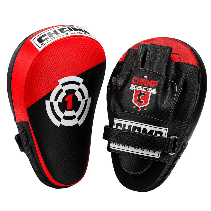 Curved Target Punching Mitts for MMA, Kickboxing, Muay Thai ? Enhanced Wrist Support, Half-Ball Palm Grip, Lightweight, Durable ToughTek Material, Sweat-Resistant