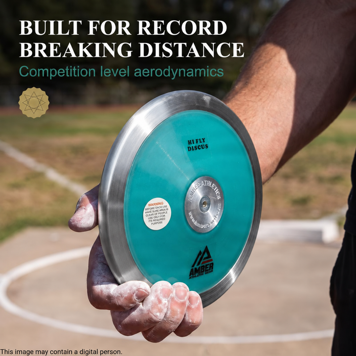 Amber Fight Gear Hi Fly IAAF Certified Discus with 85% Rim Weight