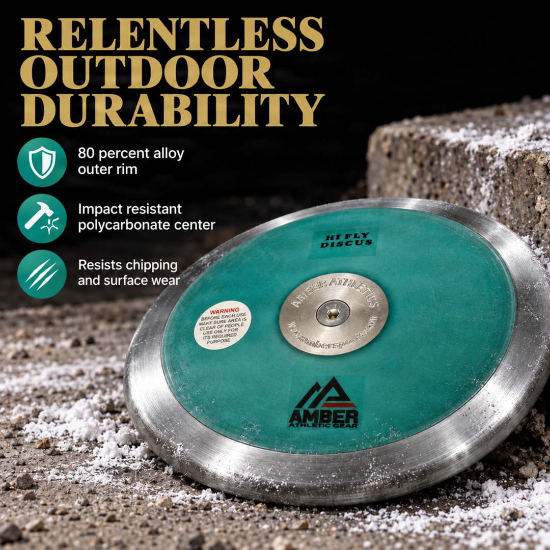 Amber Fight Gear Hi Fly IAAF Certified Discus with 85% Rim Weight