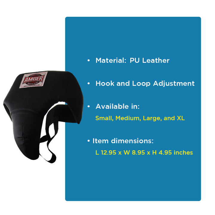Deluxe Boxing MMA Groin Abdominal Protector - Comfortable Ultimate Protection for Contact Sports - Perfect for Gym &amp; Workout Use (X-Large)