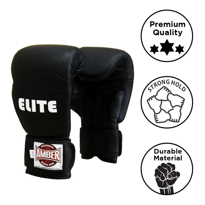 Leather Punching Bag Gloves with Hook and Loop Closure - Ideal for Heavy Bag Training and Sparring, 12oz