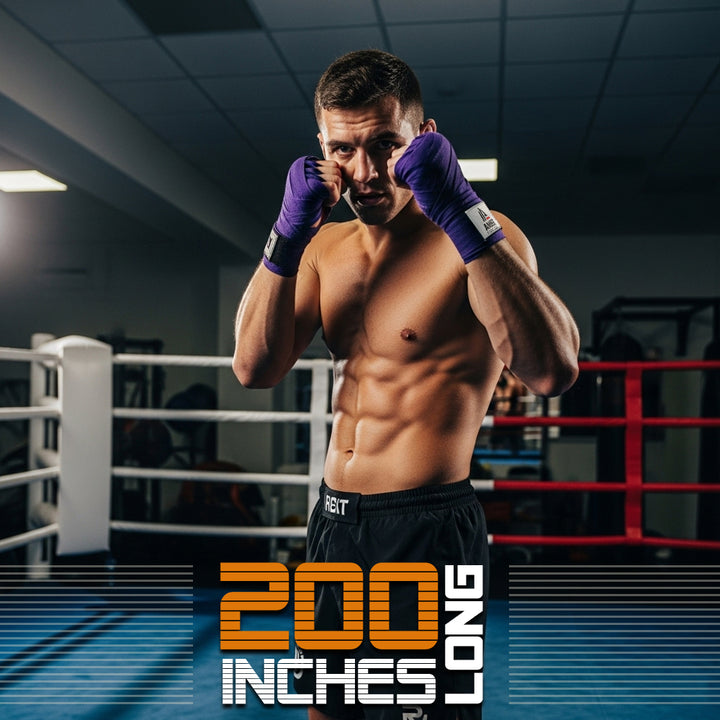 Amber Fight Gear Mexican Style Elastic Handwraps - Breathable, Durable, Machine Washable for MMA, Boxing, Kickboxing, Muay Thai