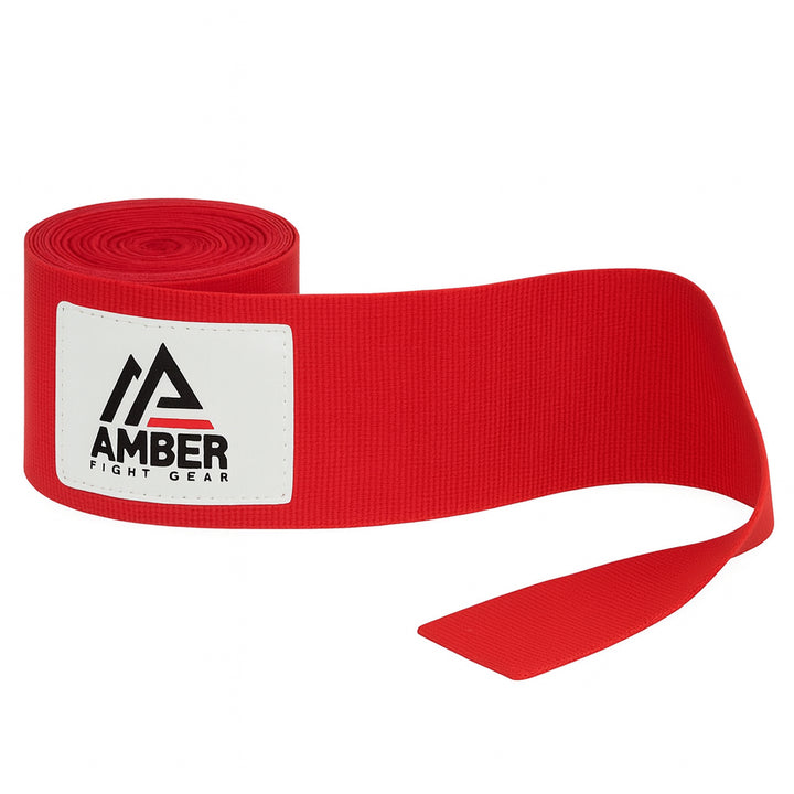 Amber Fight Gear Mexican Style Elastic Handwraps - Breathable, Durable, Machine Washable for MMA, Boxing, Kickboxing, Muay Thai