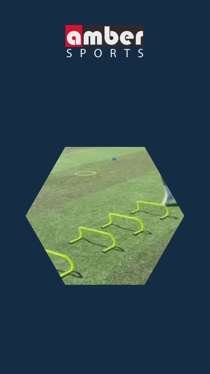 Multi-Sport Speed Training Hurdles Set of 6 Mini Hurdles for Agility &amp; Coordination, Lightweight PVC Construction, Ideal for Football, Soccer, Baseball, Hockey, Track, Tennis, Lacrosse (9 inch)