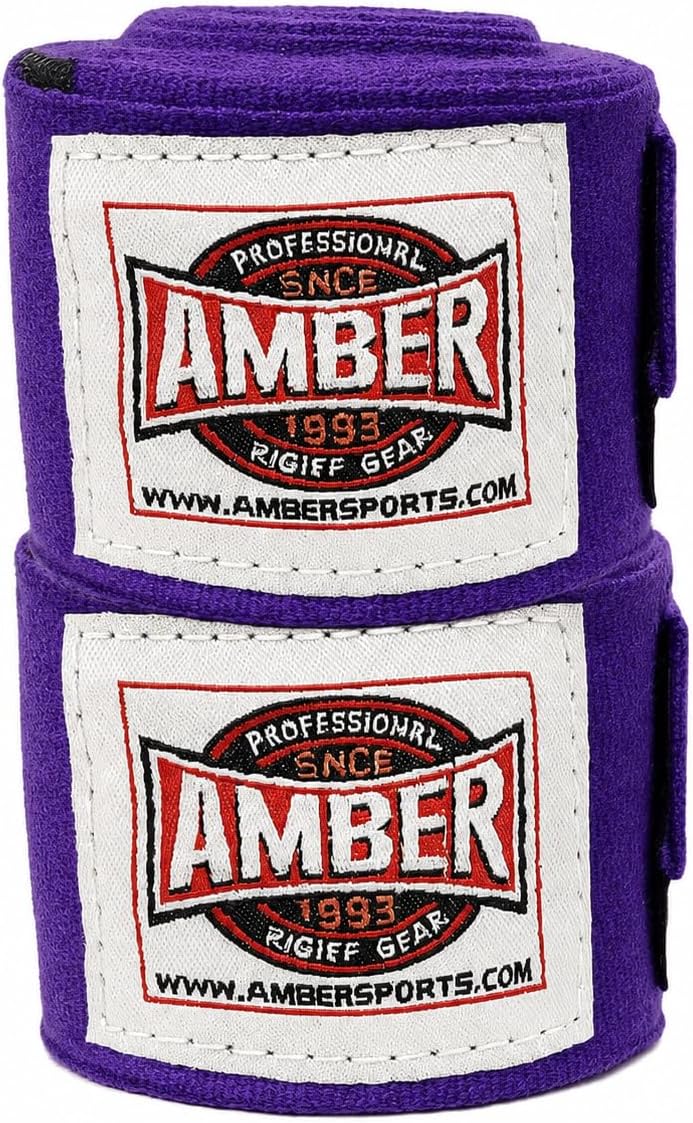 Amber Fight Gear Semi Elastic 180 Inch Boxing Hand Wraps