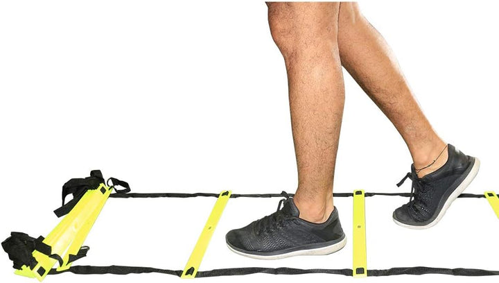 Feet Speed and Agility Training Ladder for High-Intensity Training in Boxing, Soccer, Football, Lacrosse, and Ice Hockey - Improve Your Footwork and Coordination