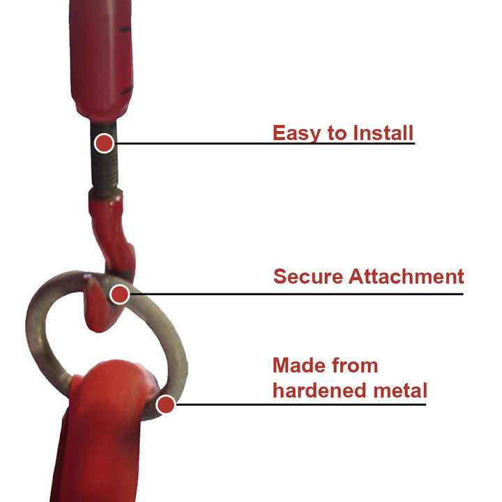 Amber Fight Gear Premium Hardened Metal Boxing Rope Retainer Ring - Secure Attachment for Turnbuckles, Durable Construction, Easy Installation - Ideal for Professional Rings and Training Facilities