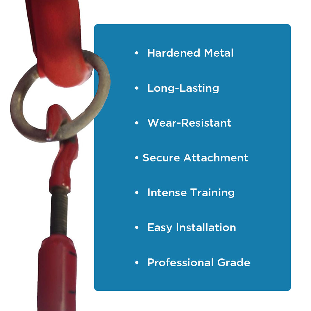 Amber Fight Gear Premium Hardened Metal Boxing Rope Retainer Ring - Secure Attachment for Turnbuckles, Durable Construction, Easy Installation - Ideal for Professional Rings and Training Facilities