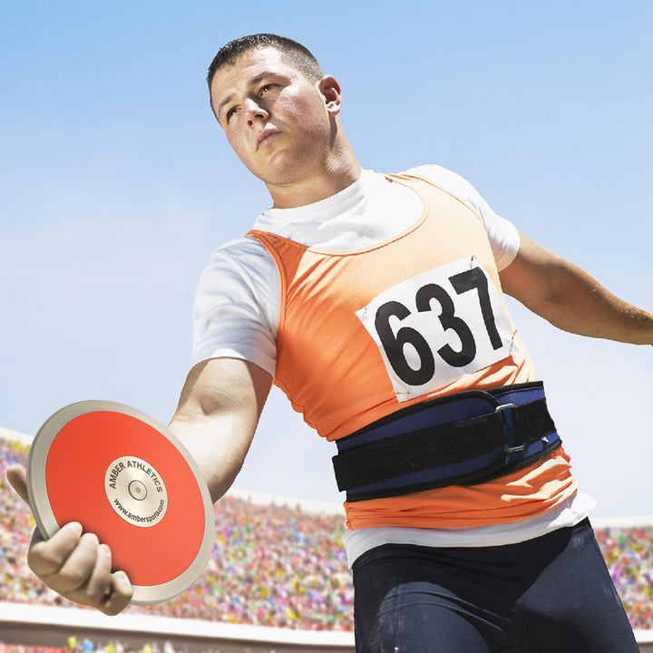 Amber Athletic Gear 70% Rim Weigh Discus Galvanized Steel Rim, Sturdy ABS Plates, Balanced Design, Precision Throws &amp; Enhanced Aerodynamics, 0.85Kg, 1 Kg, 1.25 Kg, 1.5Kg, 1.6 Kg, 1.75Kg and 2 Kg