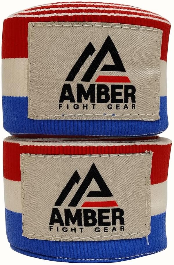 Amber Fight Gear Semi Elastic 180 Inch Boxing Hand Wraps