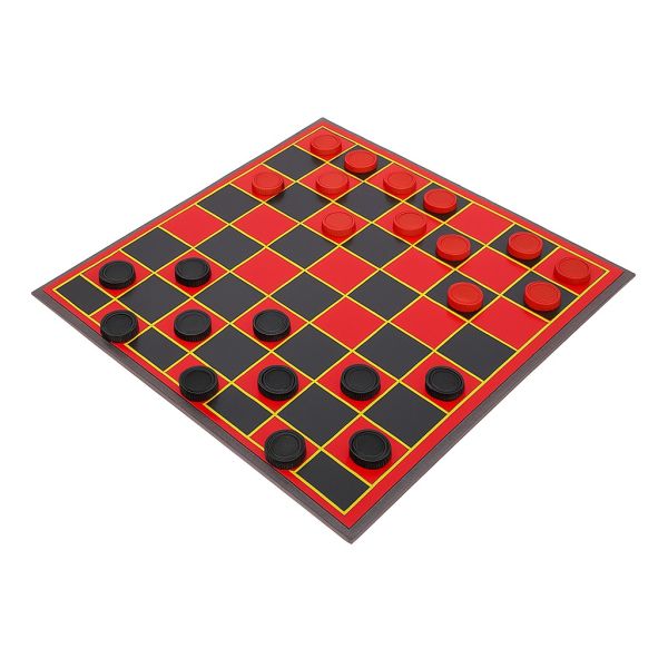 Checkers Plus 5-in-1 Game Set, Traditional Checkers &amp; 5 Other Board Games