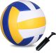 Volleyball Official Size 5 Indoor Outdoor with Pump and Needle Sand Beach Pool Soft PVC Waterproof Balls Gift School Coach Team Sports Training Practice