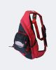 Stylish red and black backpack with logo