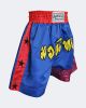 Blue w/Red Stripes and Black Stars Muay Thai Kickboxing Shorts Medium