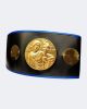 Amber Sporting Goods Synthetic Leather Basic Championship Boxing Belt Customizable Engraving, Secure Hook and Loop Closure