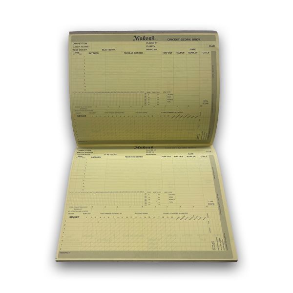 Amber Sporting Goods Cricket Scorebook