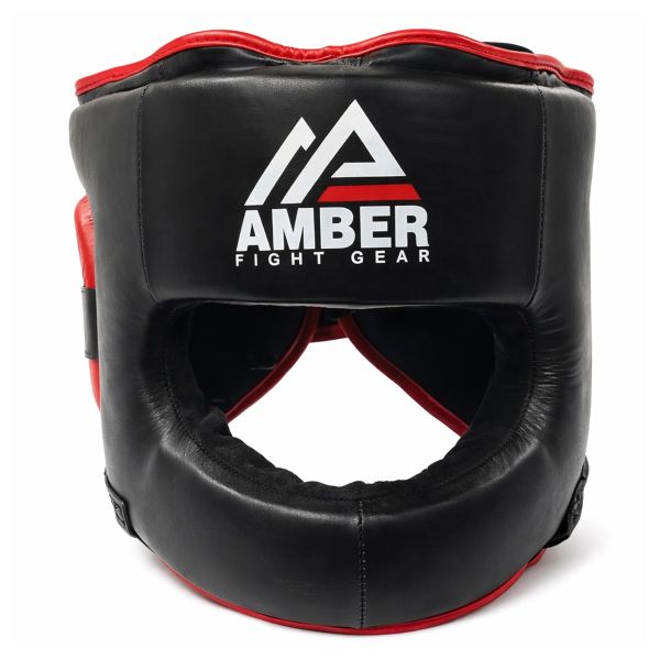 Amber Sports Leather Face-Saver Headgear
