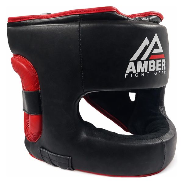 Amber Sports Leather Face-Saver Headgear - Thumbnail 2